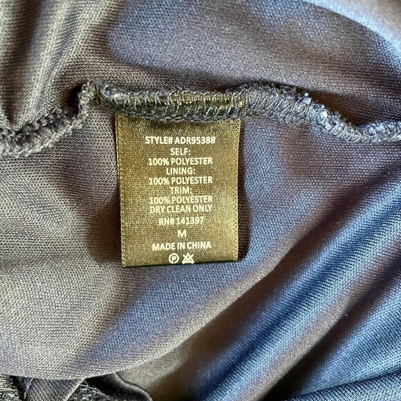 ASTR The Label Floral Lace Skinny Strap Knee Length Sheath Dress in Navy Size M - Picture 7 of 11